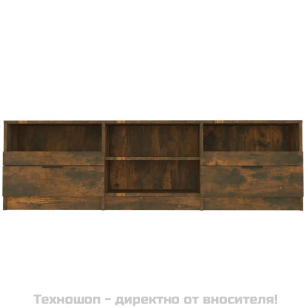 ТВ шкаф, oпушен дъб, 150x33,5x45 см, инженерно дърво