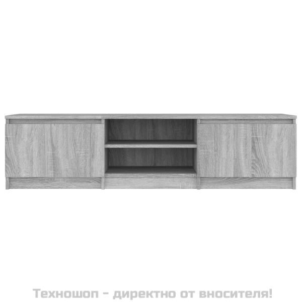 ТВ шкаф, сив сонома, 140x40x35,5 см, инженерно дърво