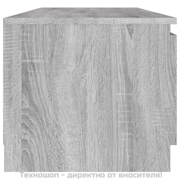 ТВ шкаф, сив сонома, 140x40x35,5 см, инженерно дърво