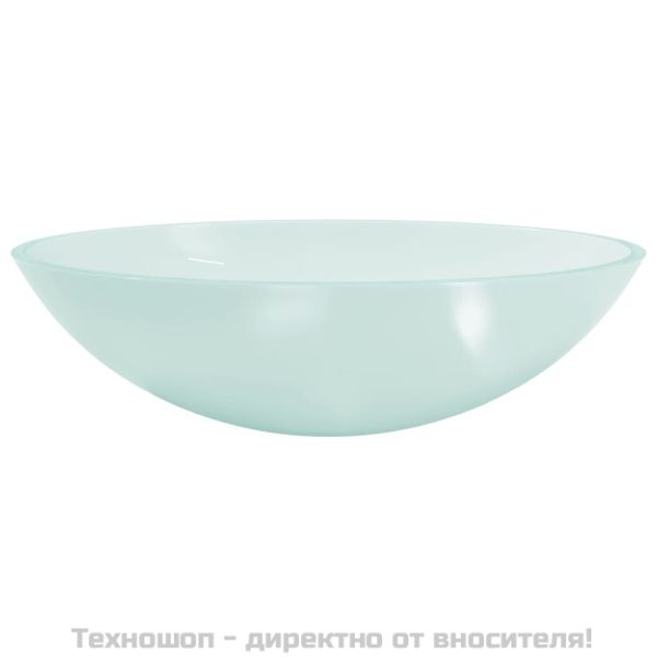 Стъклена мивка, 50x37x14 см, матирана