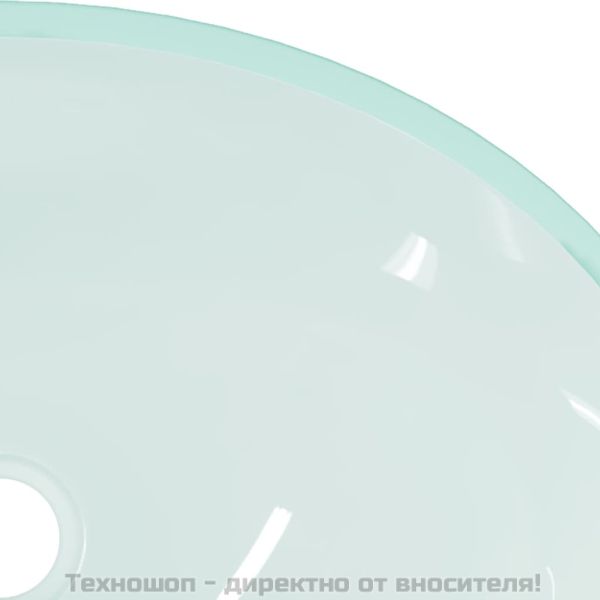 Стъклена мивка, 50x37x14 см, матирана