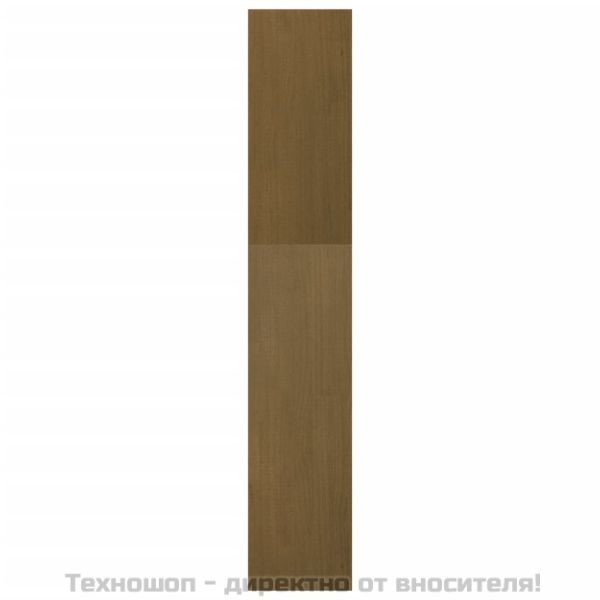 Библиотека/разделител за стая меденокафява 40x30x167,5 см бор