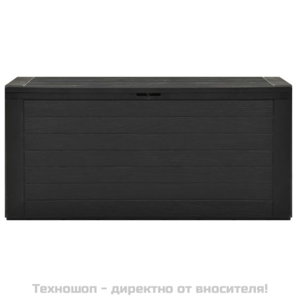 Градински сандък за съхранение, антрацит, 116x44x55 см
