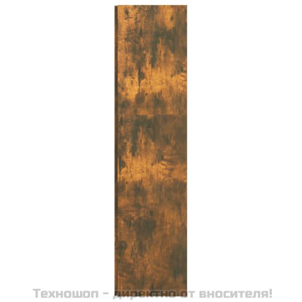 Ъглов шкаф, опушен дъб, 33x33x132 см, инженерно дърво