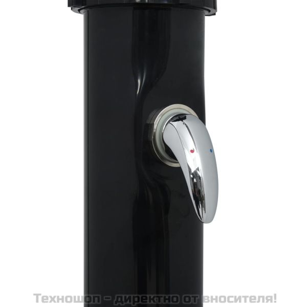 Соларен душ, черен, 220 см, 20 л