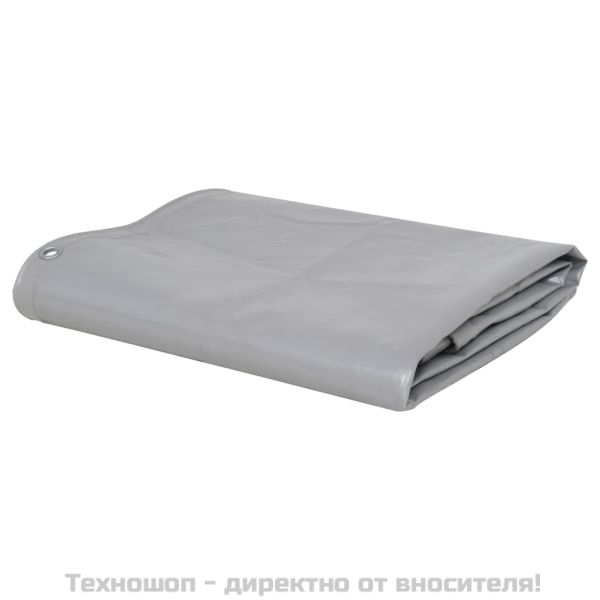 Брезентово платнище, 650 г/м², 3x6 м, сиво