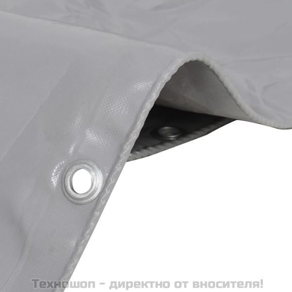 Брезентово платнище, 650 г/м², 3x6 м, сиво