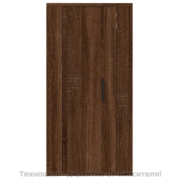 ТВ шкаф за стенен монтаж, кафяв дъб, 40x34,5x80 см