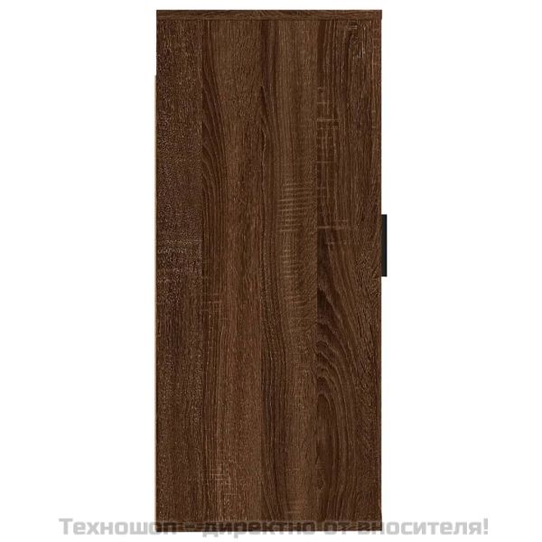 ТВ шкаф за стенен монтаж, кафяв дъб, 40x34,5x80 см