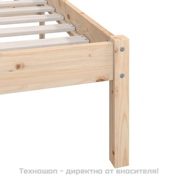 Рамка за легло, бор масив, 140х190 см