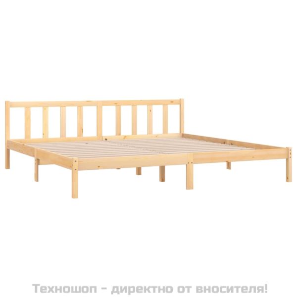 Рамка за легло, бор масив, 200x200 см