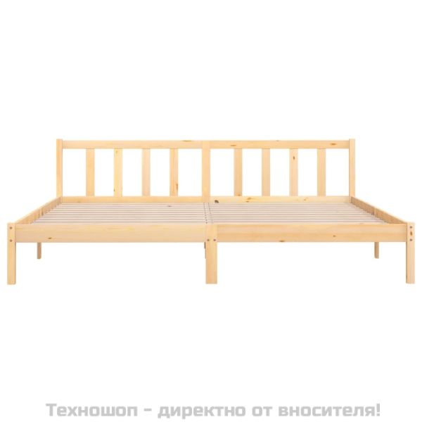 Рамка за легло, бор масив, 200x200 см