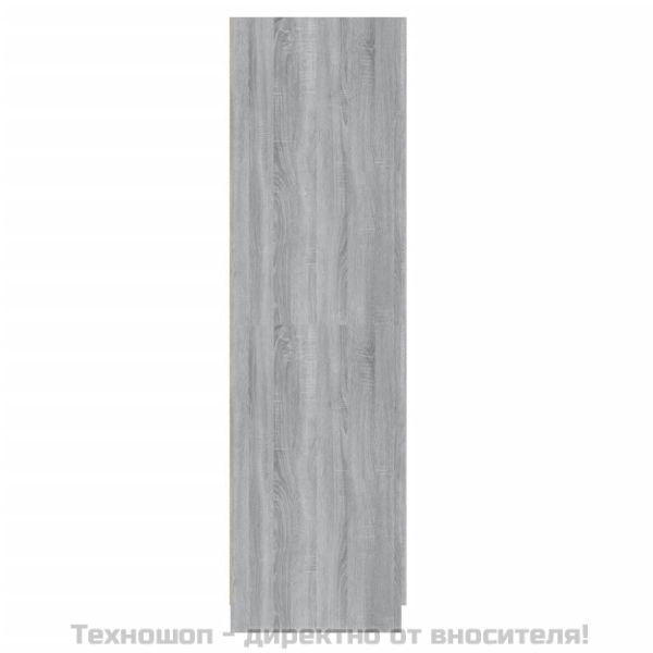 Гардероб, сив сонома, 80x52x180 см, инженерно дърво