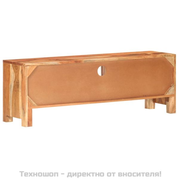 ТВ шкаф, 116x30x40 cм, акациево дърво масив