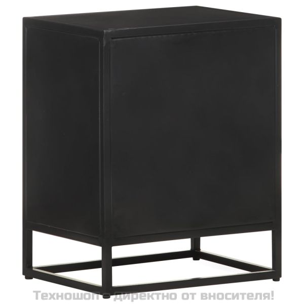 Нощно шкафче, 40x30x50 см, грубо мангово дърво