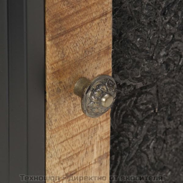 Нощно шкафче, 40x30x50 см, грубо мангово дърво