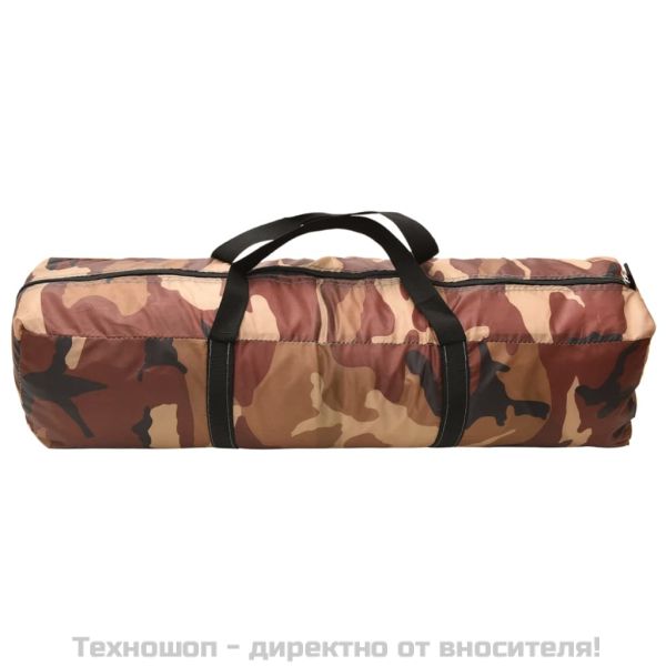 Парти шатра с LED и 4 стени, 3,6x3,6x2,3 м, камуфлаж