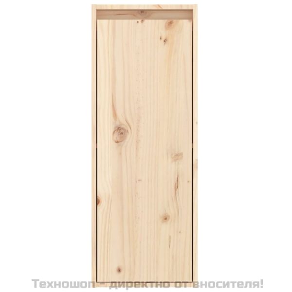 Стенен шкаф, 30x30x80 см, борово дърво масив