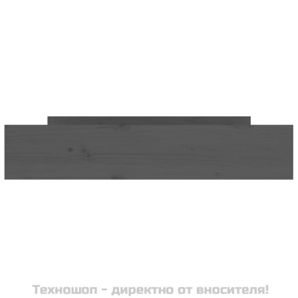 Чекмеджета за легло, 2 бр, Сиво, бор масив