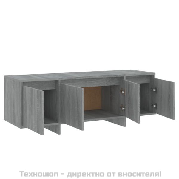 ТB шкаф, сив сонома, 120x30x40,5 см, инженерно дърво