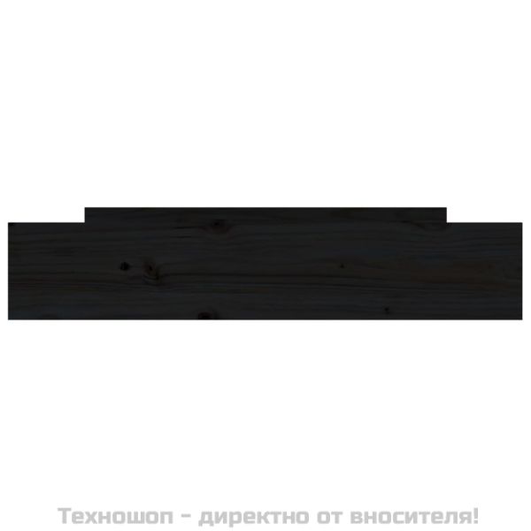 Чекмеджета за легло, 2 бр,Черен, бор масив