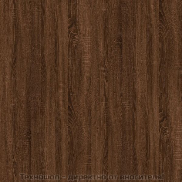 Кафе маса, кафяв дъб, 60x44,5x45 см, инженерно дърво