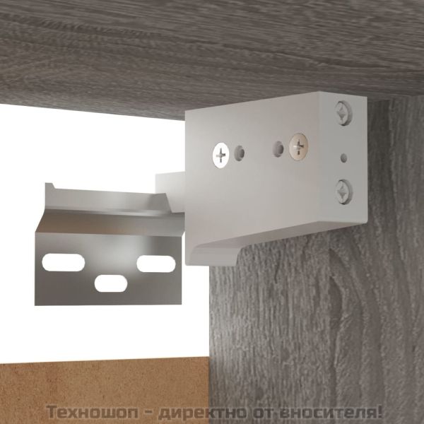 Стенен ТВ шкаф, сив сонома, 30,5x30x30 см