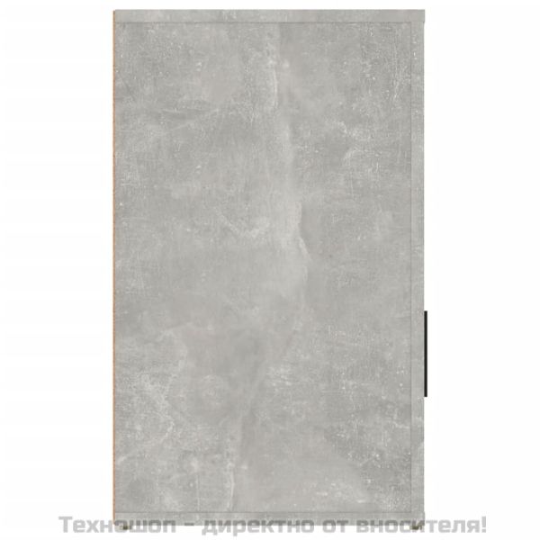 Нощно шкафче, сиво, 50x36x60 см, инженерно дърво