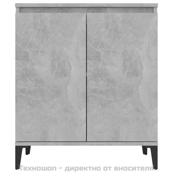 Сайдборд, бетонно сив, 60x35x70 см, инженерно дърво