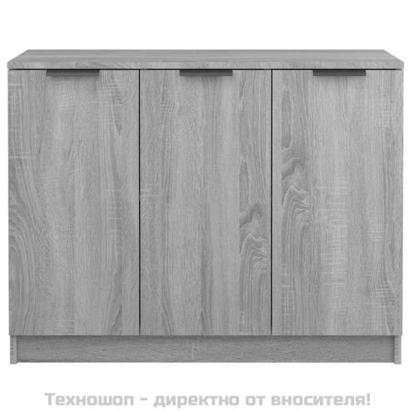 Сайдборд, Сив сонома, 90,5x30x70 см, инженерно дърво