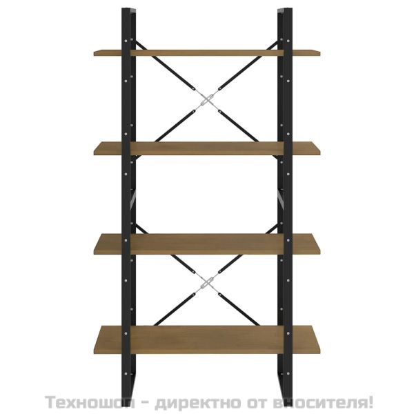 4-етажна библиотека, 80x30x140 см, борово дърво масив