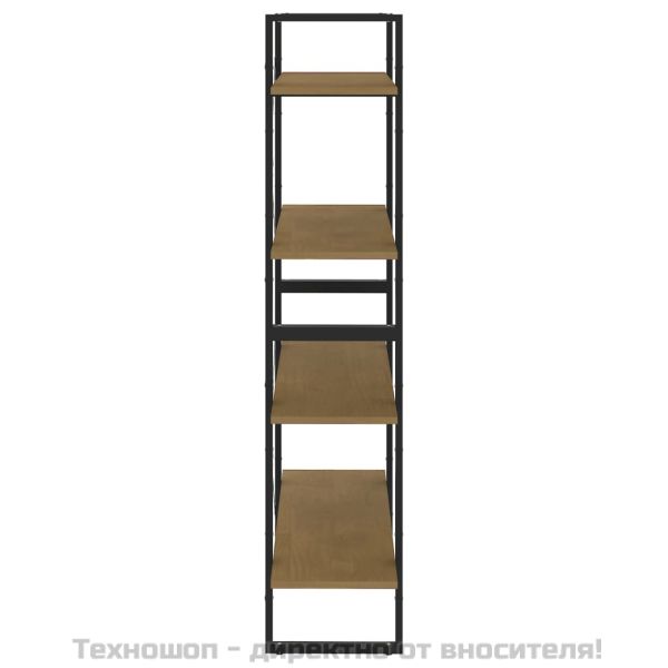 4-етажна библиотека, 80x30x140 см, борово дърво масив