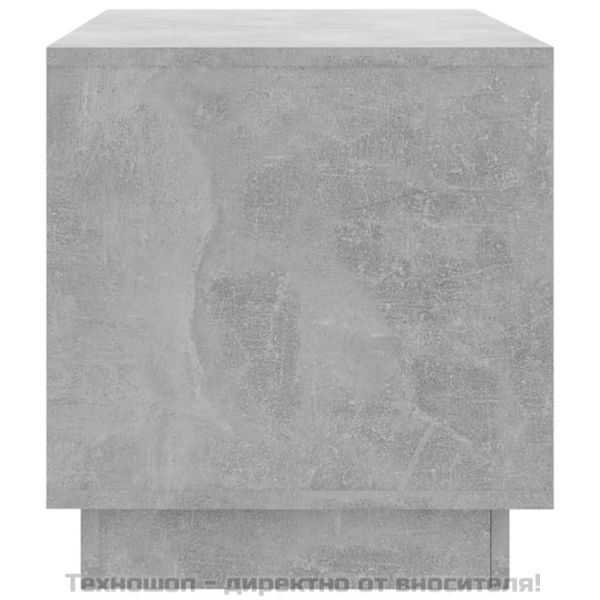 ТВ шкаф, бетонно сиво, 102x41x44 см, инженерно дърво