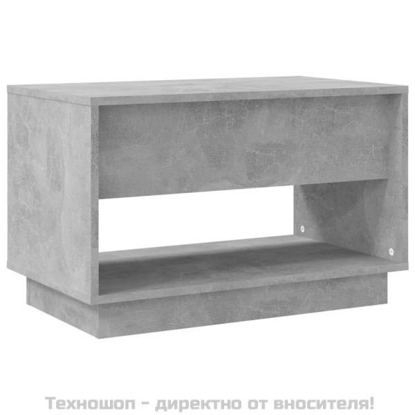 ТВ шкаф, бетонно сиво, 70x41x44 см, инженерно дърво