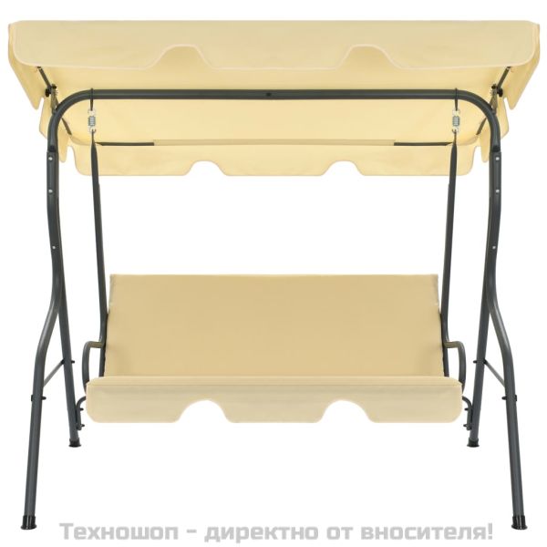 Градинска люлка, кремавобяла, 170x110x153 см