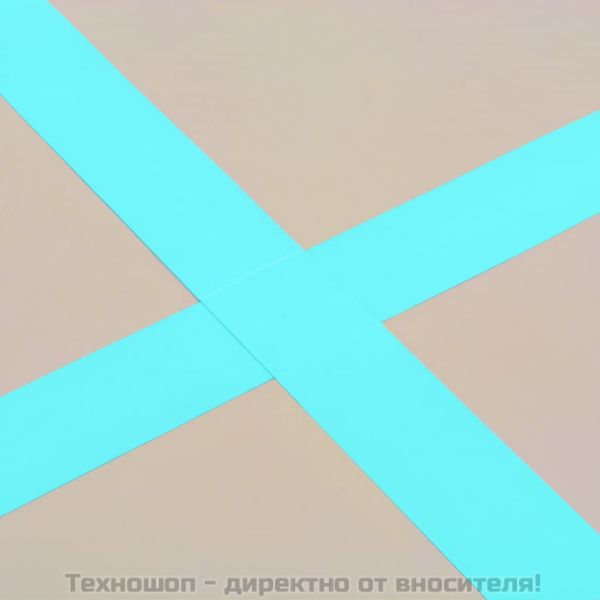 Надуваем дюшек за гимнастика с помпа, 800x100x10 см, PVC, зелен