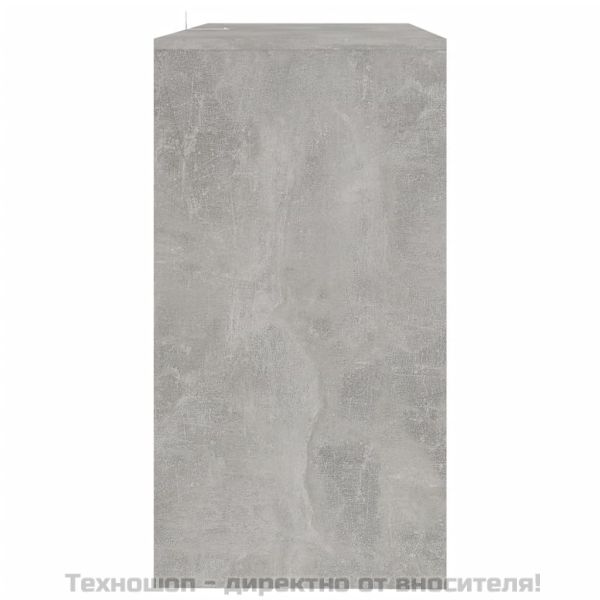 Конзолна маса, бетонно сива, 89x41x76,5 см, инженерно дърво