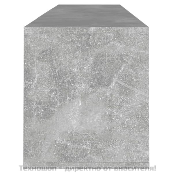 ТВ шкаф, бетонно сиво, 120x30x40,5 см, инженерно дърво
