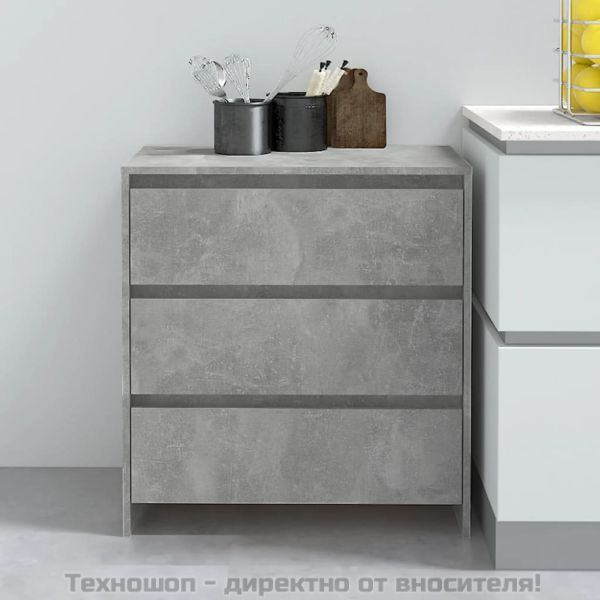 Бюфет, бетонно сив, 70x41x75 см, ПДЧ