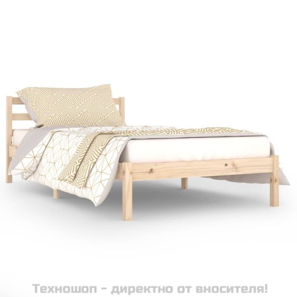 Рамка за легло, бор масив, 100х200 см
