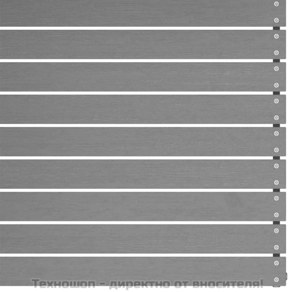 Градински ъглови дивани, 2 бр, сиви, бор масив