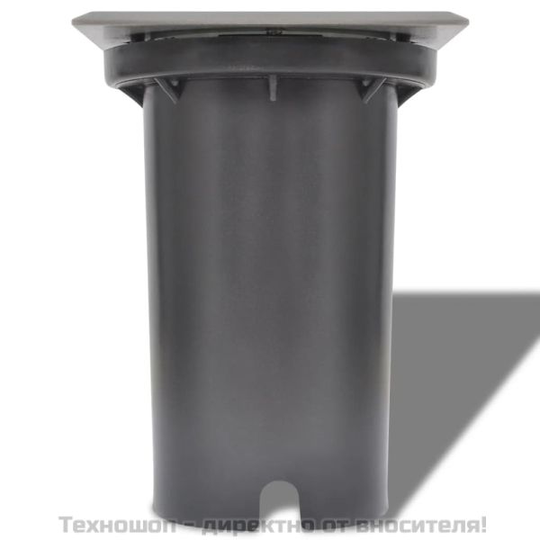 Градински LED лампи за вграждане в земя, 3 бр, квадратни