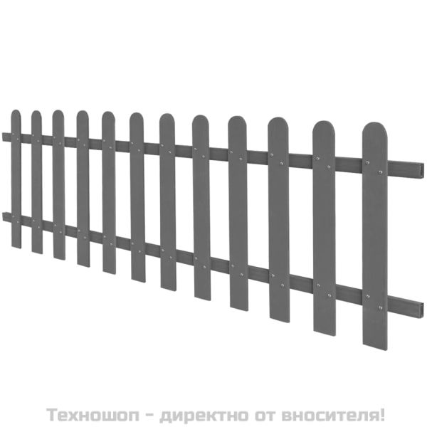 Дъсчена ограда, WPC, 200x60 см