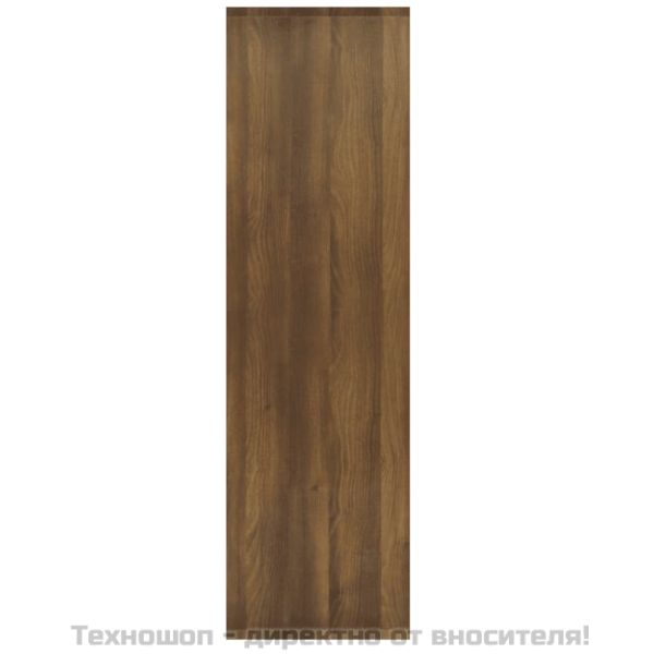 Библиотека/разделител, кафяв дъб, 80x30x103 см, инженерно дърво