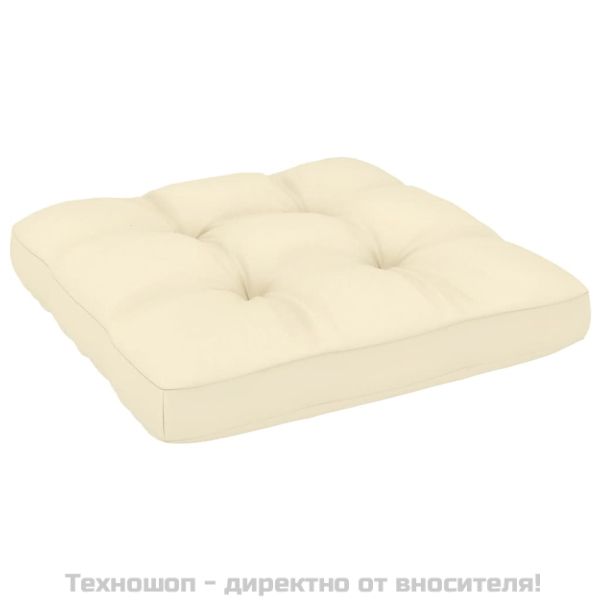 Градински табуретки с възглавници 2 бр меденокафяви бор масив