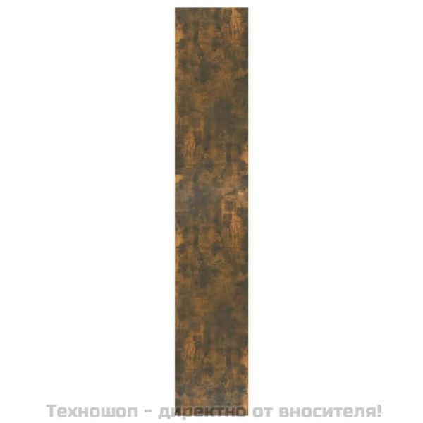 Библиотека/разделител опушен дъб 80x30x166 см инженерно дърво