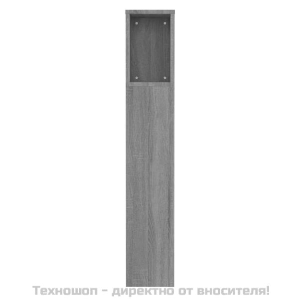 Табла за легло тип шкаф, сив сонома, 100x18,5x102,5 см