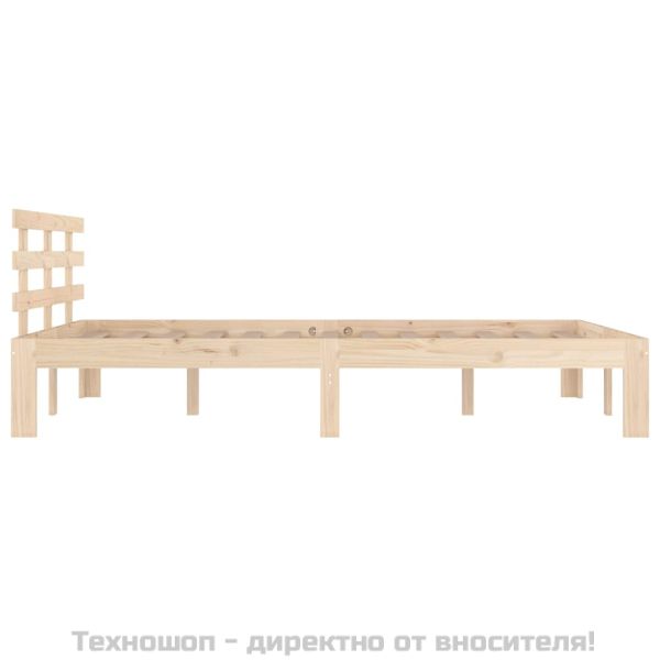 Рамка за легло, масивно дърво, 140х190 см