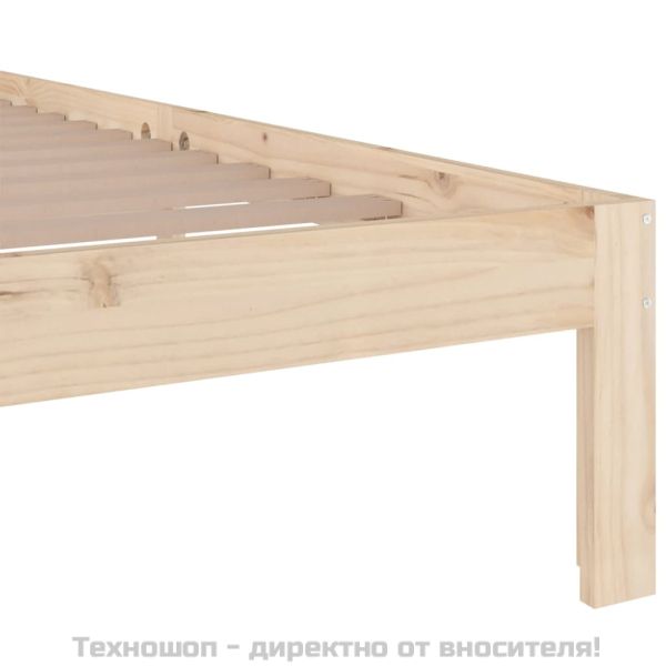 Рамка за легло, масивно дърво, 140х190 см