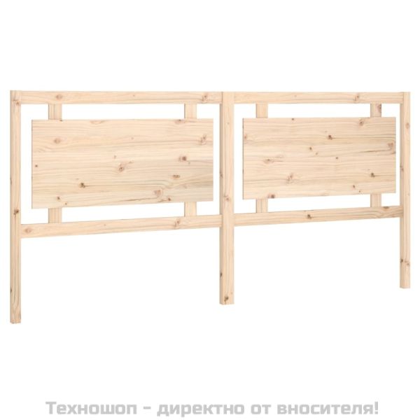 Горна табла за легло, 205,5x4x100 см, бор масив